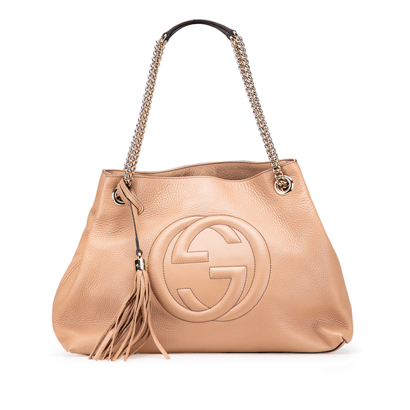 Pre-Loved Gucci Medium Leather Soho Chain Tote - Picture 1 of 11